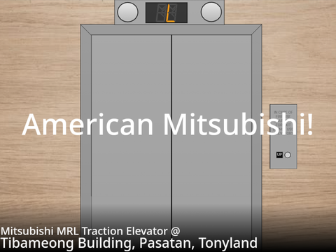 Mitsubishi MRL Traction Elevator @ Tibameong Building, Pasatan, Tonyland