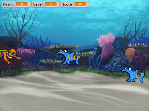 Shark Typing Game