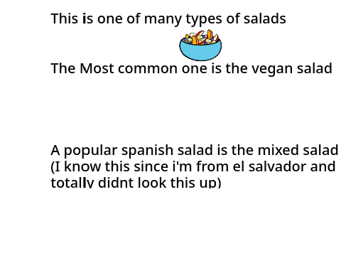 some little info about salad