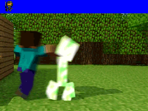 Creeper gets pwnd  