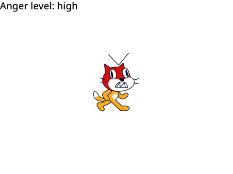 Make scratch cat more angry. (8)