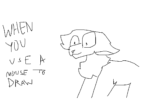 when u use a computer mouse to draw