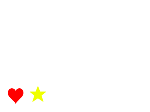 ★と♡素材
