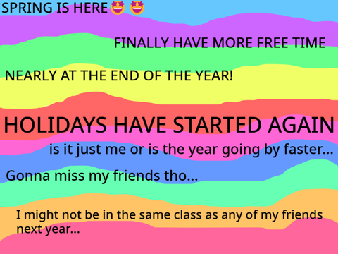 HOLIDAYS!!!