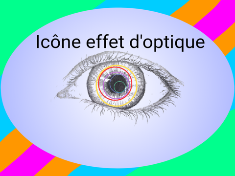 Icône effet d'optique