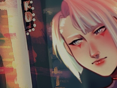 ﹒⪩ Guess who drew a GIRL // Cyberpunk: Edgerunners ⪨﹒