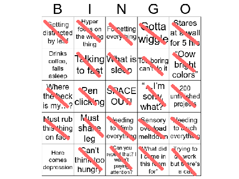ADHD Bingo