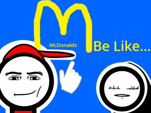 McDonalds Be Like... #Paranoia #Cool #Epic #Meme #Funny #Animation #Scratch #Demon #Angel #Amongus