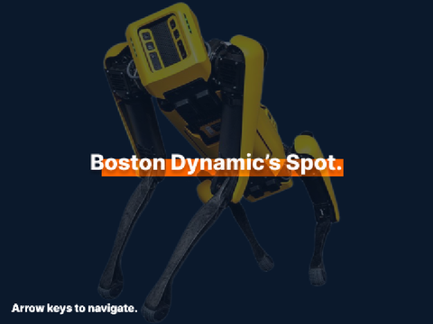 Spot. (Boston Dynamic's Robot)