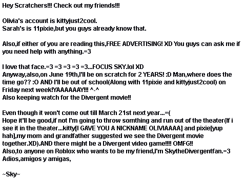 INFO...READ ME NOW.