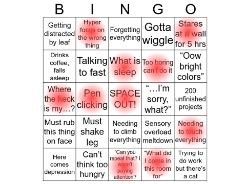 ADHD Bingo remix