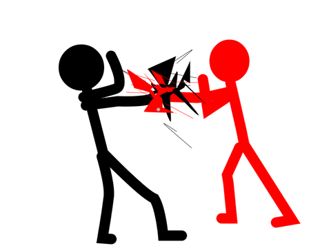 fight animation red vs black #animation