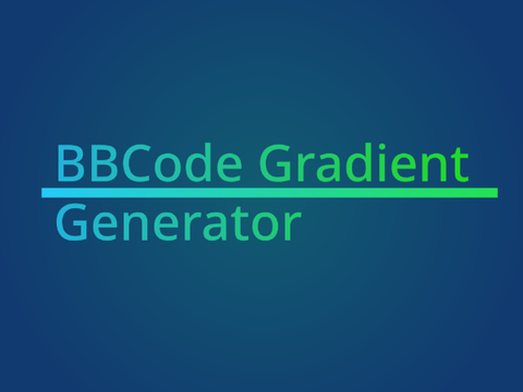 BBCode Gradient Generator