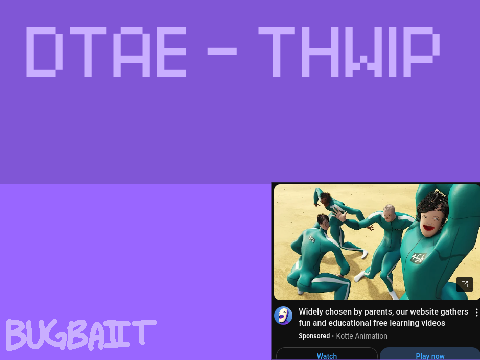 THWIP DTAE !! :0