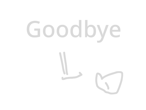 Goodbye for now
