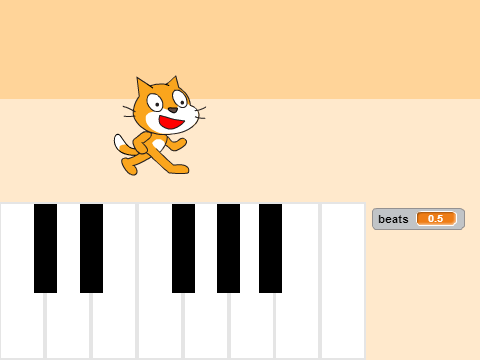 Piano octave!