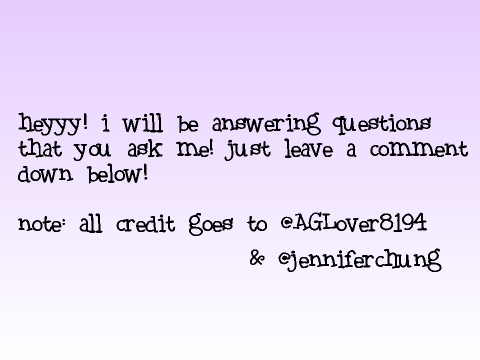 Q&A :)