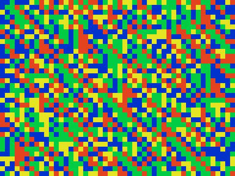 Random 1D Cellular Automata (4 states)
