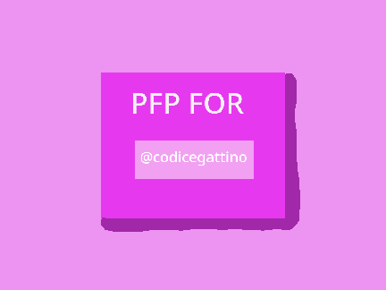 PFP Request for @codicegattino