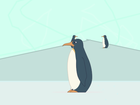 Penguin Walking (The All Birds Studio project example)