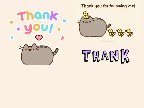 Thank You for Following Me! :)