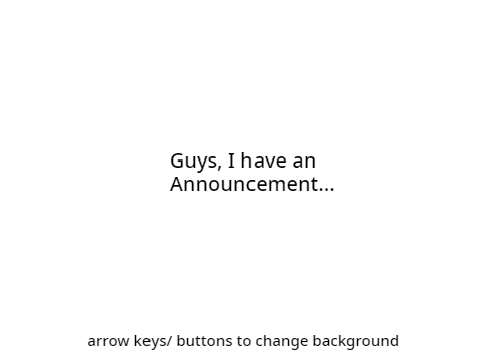 Announcement