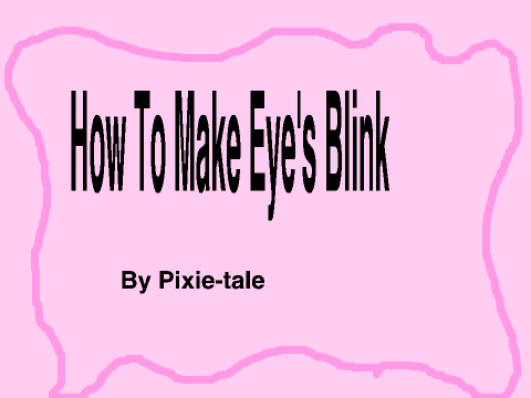 Tutorial-How to make an eye blink