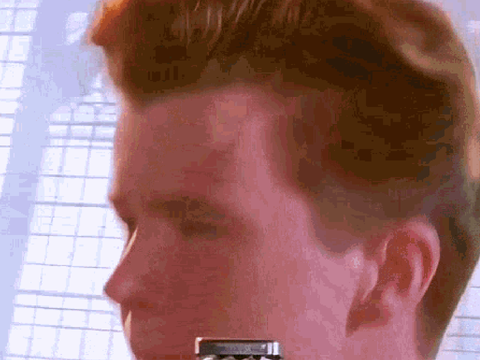 Rickroll piano