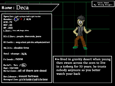 CREATE YOU UNDERTALE CHARACTER(Create you Own Character at undertale) remix