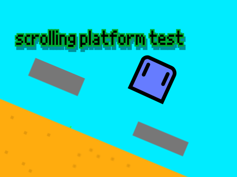 scrolling platfomer test