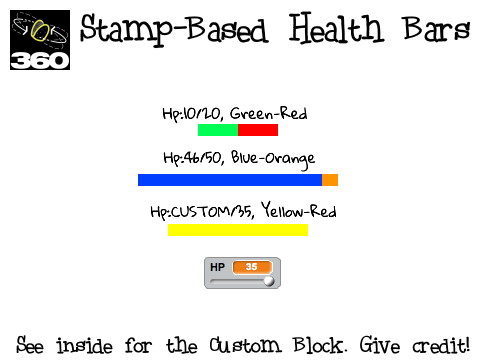 taco360's Health Bar Custom Block