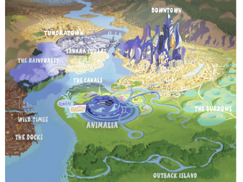 [] Zootopia Map []