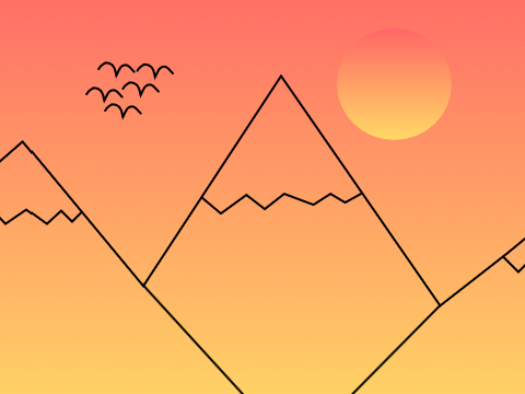 sunset-my first parallax 