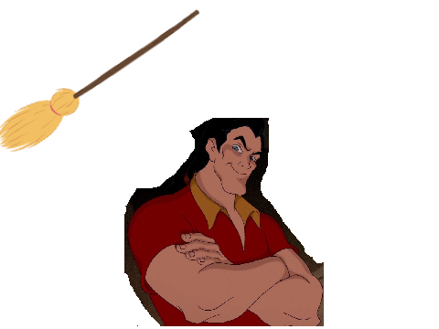 Hit Gaston with a broom simulator!