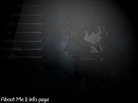 About Me || info page 