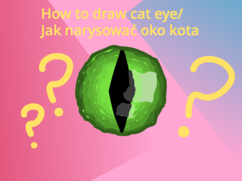 How to draw cat eye/Jak narysować oko kota