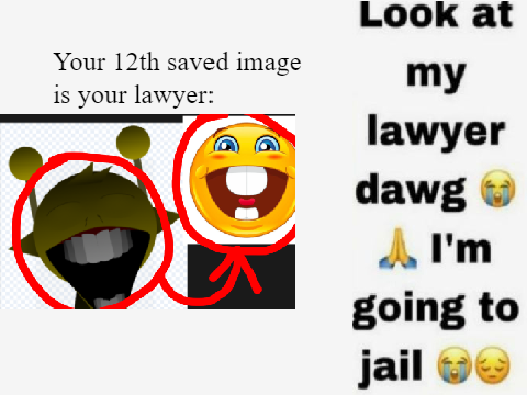 Your 12th Saved Image is Your Lawyer remix