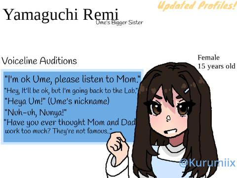 Yamaguchi Remi Voicelines