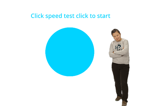 Click speed tester