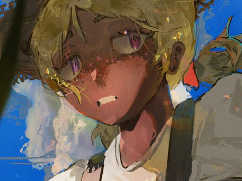 ANOTHER sketch vs final art *except* there's a LOT of traditional art!
