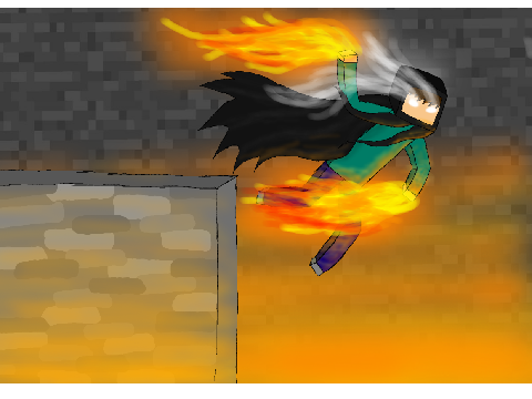 Just a pic of Herobrine I made with GIMP :)