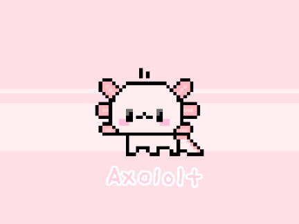 Pixel axololt for @summerslacey94 .ᐟ