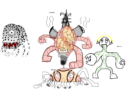 My Fakemon Designs for Pokemon Chaotic Flame/Orderly Frost