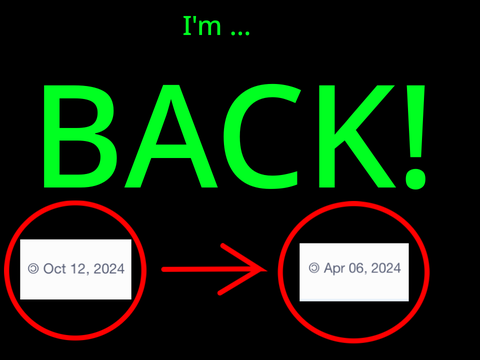 I’m BACK