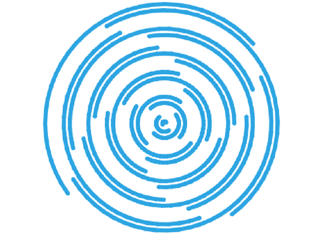A circle that gradually completes