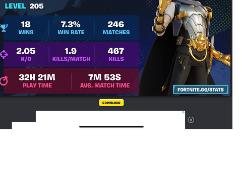 My Fortnite stats this season