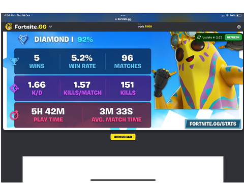 My ranked realod zero build rank