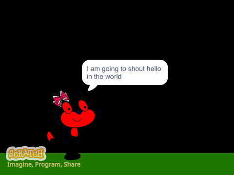 Evil Stephanie Cat shouts hello in the world part 1