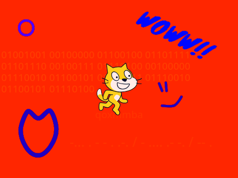 colorful cat!