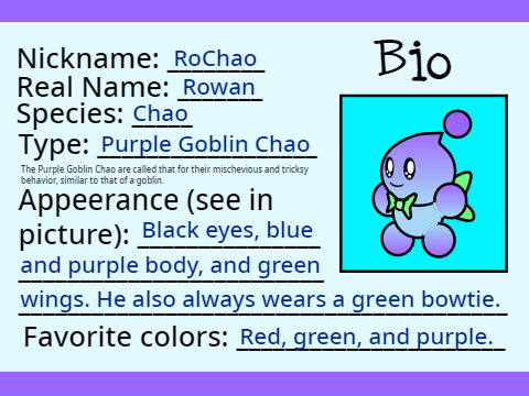 BIO for RoChao!!